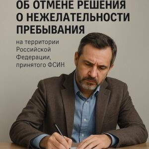 Заявление об отмене решения ФСИН о нежелательности пребывания
