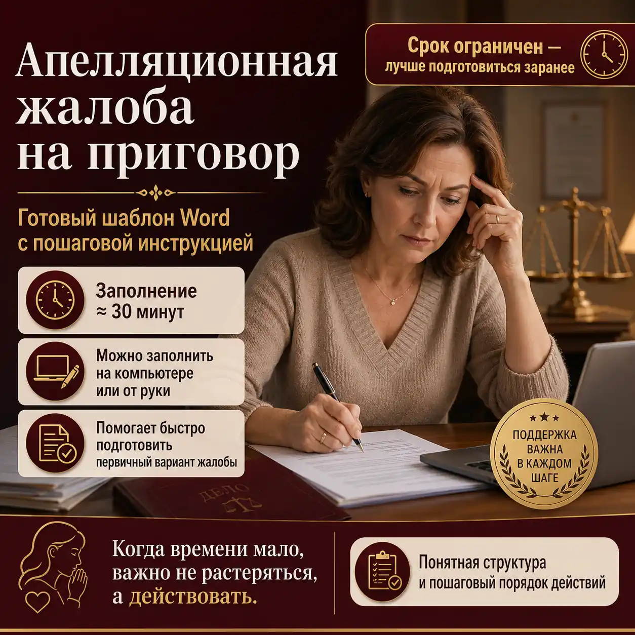 Apellyatsionnaya zhaloba na prigovor - gotovaya forma